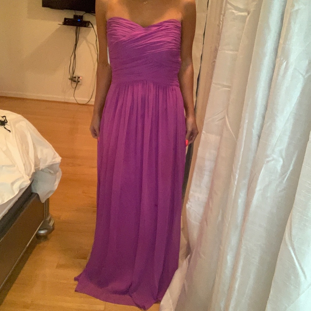 Formal Purple strapless dress